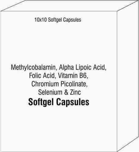 Methylcobalamin Alpha Lipoic Acid Folic Acid Vitamin B6 Chromium Picolinate Selenium and Zinc
