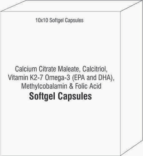 कैल्शियम साइट्रेट मैलेट कैल्सिट्रियोल विटामिन K2-7 ओमेगा-3 (Epa और Dha) मिथाइलकोबालामिन फोलिक एसिड