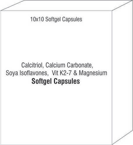 कैल्सीट्रियोल कैल्शियम कार्बोनेट सोया आइसोफ्लेवोन्स विट के2-7 मैग्नीशियम सॉफ्ट जिलेटिन कैप्सूल