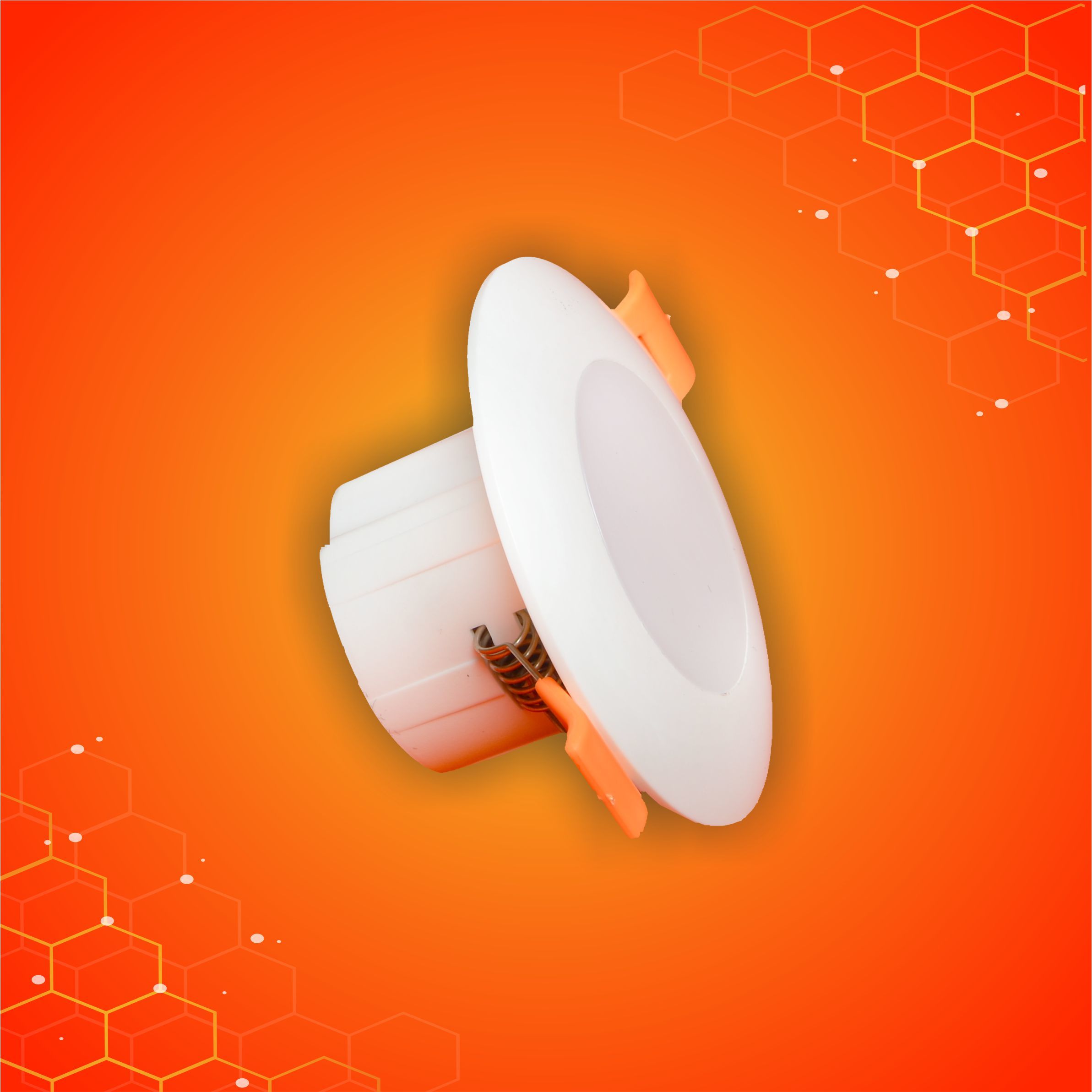 3w Deep Light - Polycarbonate With Aluminum Insert, 80x45mm, White | Low Power Consumption, High Efficiency, Flicker Free, Deep Junction Decoration Light