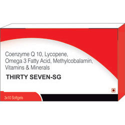 Coenzyme Q10 लाइकोपीन ओमेगा 3 फैटी एसिड मिथाइलकोबालामिन विटामिन और खनिज