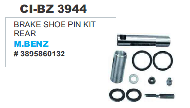Brake Shoe Pin kit Rear M Benz Truck