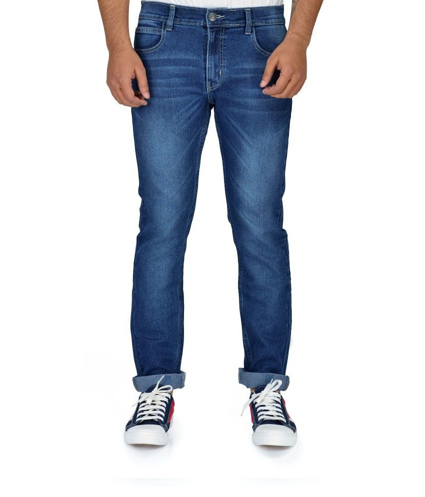 Mens Jeans - Denim Fabric, Waist Size 26-36 | Regular Fit, Cool Dry, No Fade, Washable, Suitable For All Seasons, Easy Access Pockets