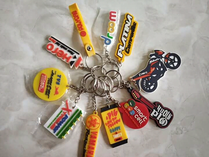 Promotional Key - Keychain Variety, Leather/pvc/metal/silicon | Printed Logo, All Shapes & Colors For Advertising, Gifts & Promotions