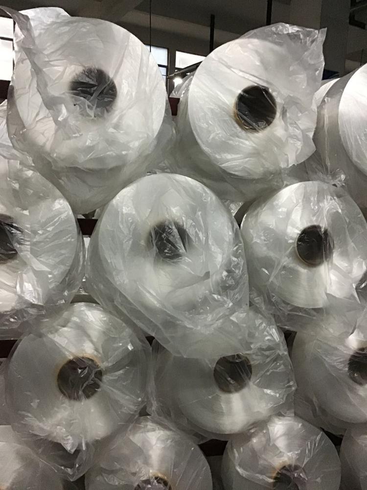 White 100d High Tenacity Polyester Bright Fdy