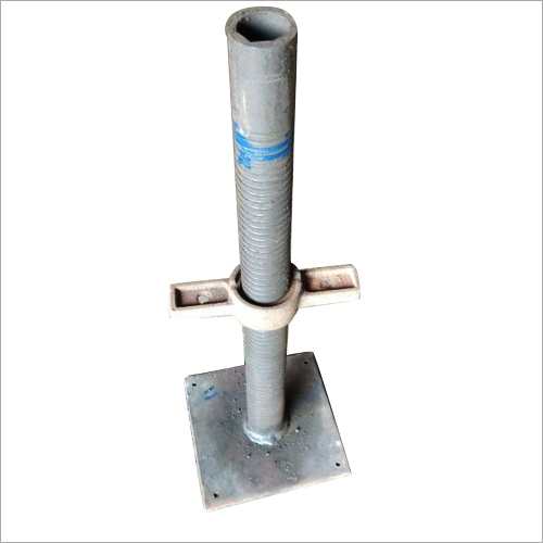 Scaffold Base Jack - Mild Steel, 350 mm Length | Durable, Rust-Proof Body, Hassle-Free Performance for Continuous Fluid Flow