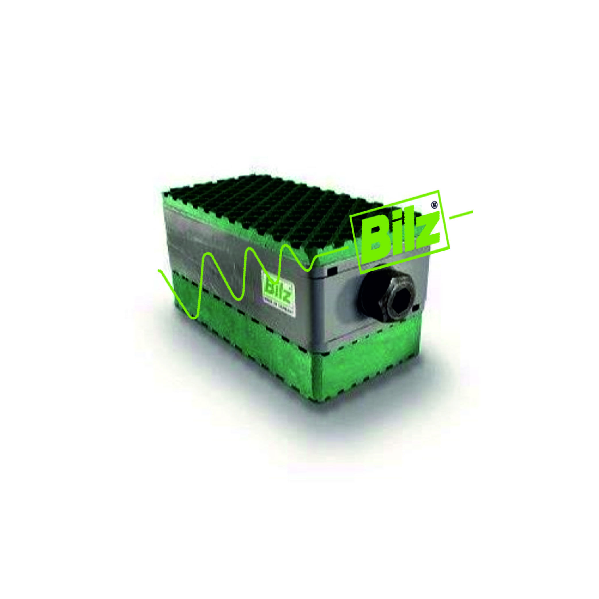 Bilz Anti Vibration Wedge Mount - Cast Iron, Steel Or Aluminium, 105x55 Mm To 500x600 Mm, Green-gray | Reduces Shock, Vibration, Noise, Load Capacity 400 Kg To 59 Ton, -20 To +120 Deg.