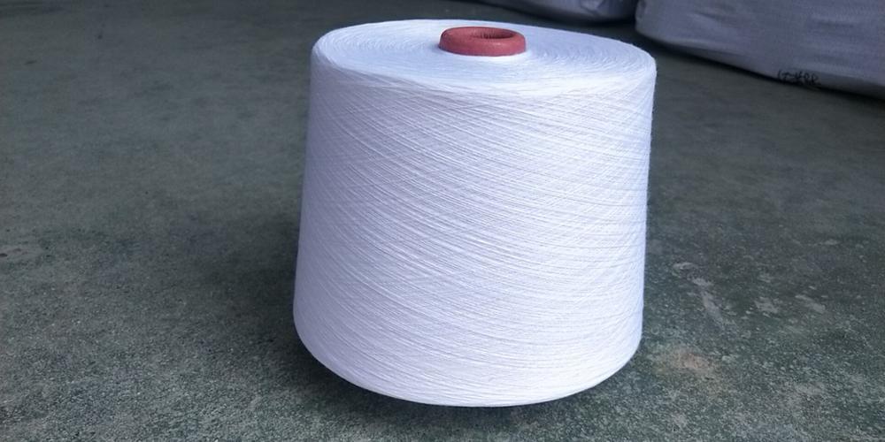 30s/1 Virgin White Polyester Spun Yarn