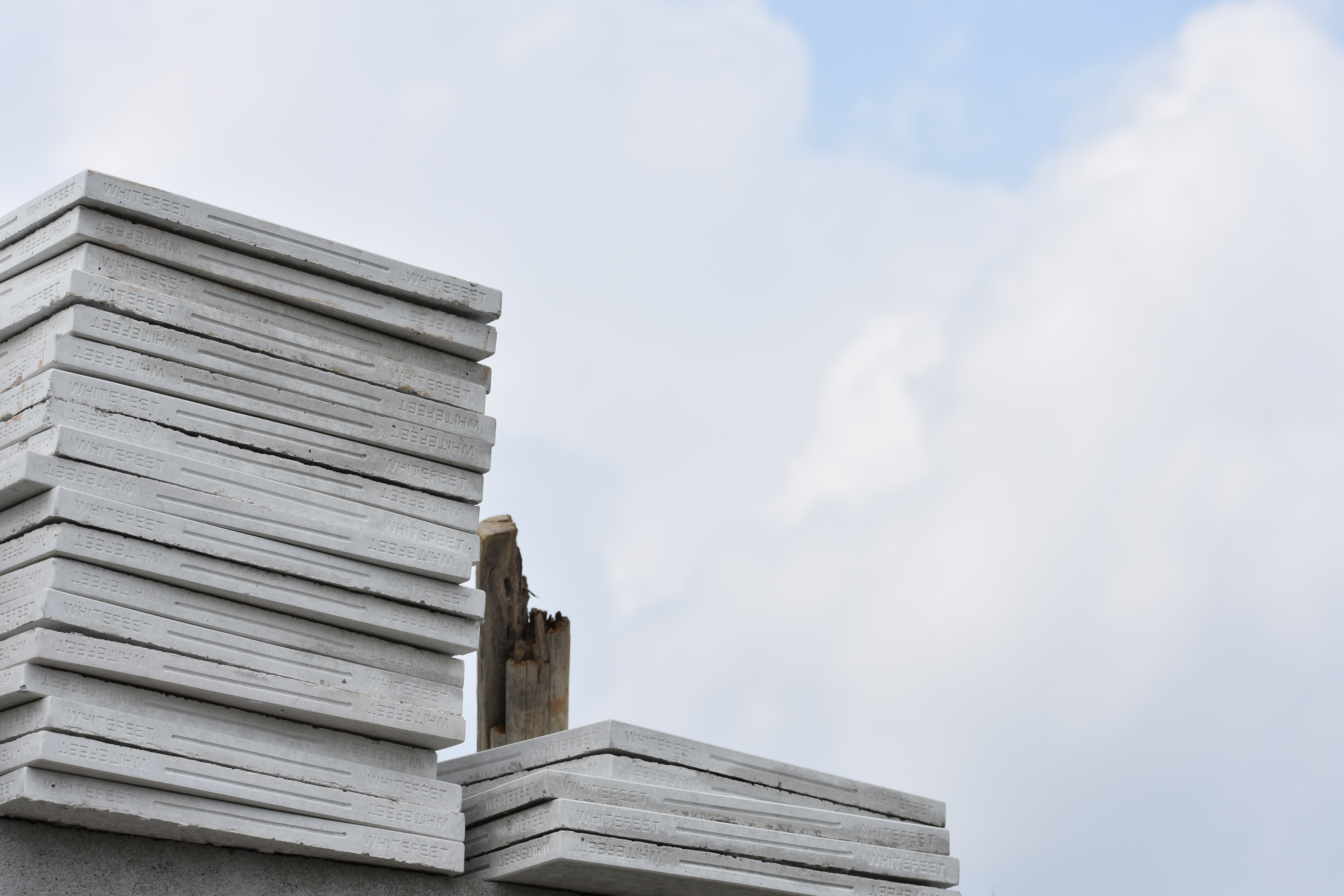 Roof Tiles Silverplus Glossy - Limestone Stone Tiles 10x10 Inches, White Color, 15mm Thickness | Antibacterial, Heat Insulation, Non-slip