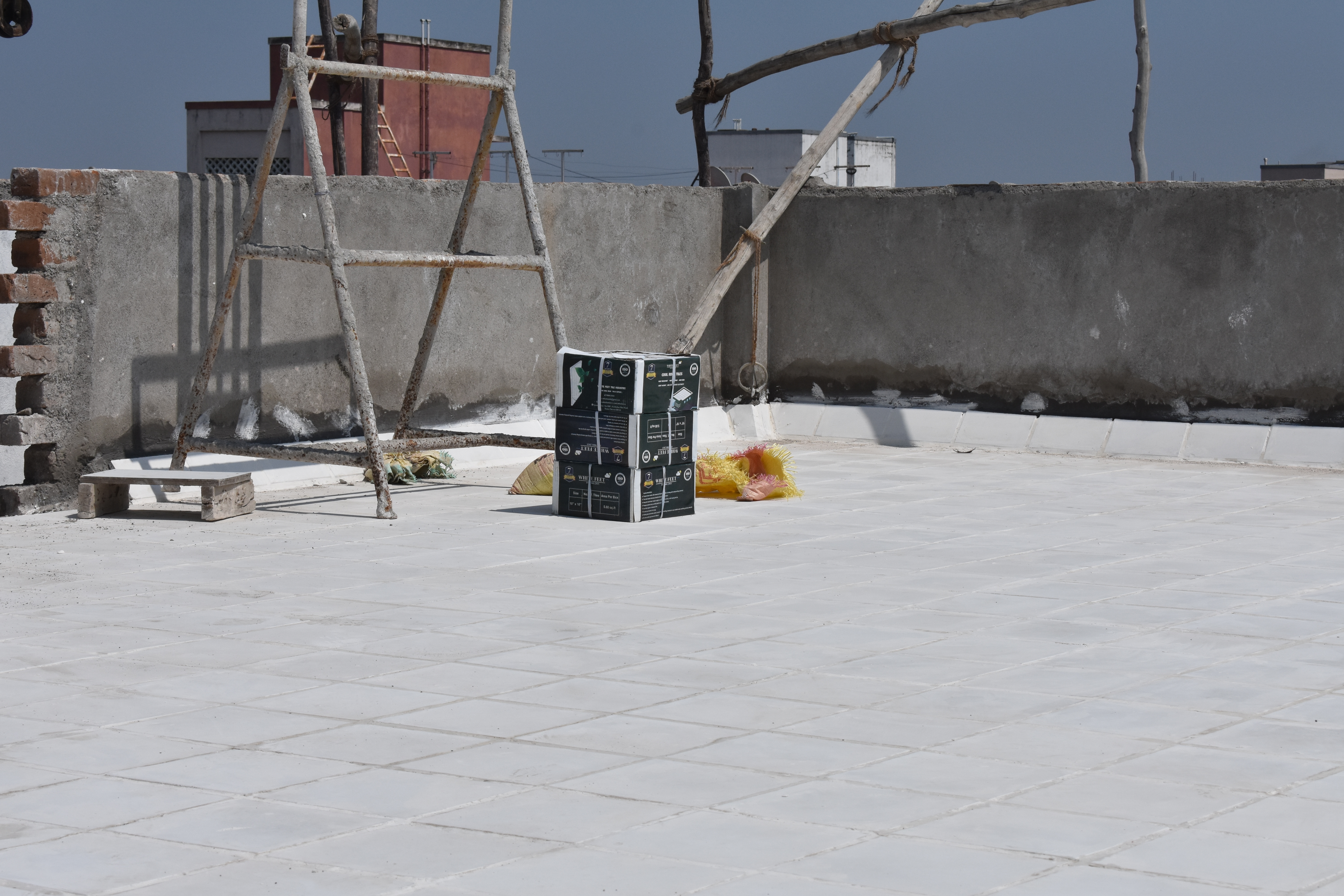 White Tile Silverplus Glossy - Limestone, 10x10 Inches, Gloss Finish, White Color | Thermal Resistance, Leak Proof, Anti-skid, Easy Maintenance