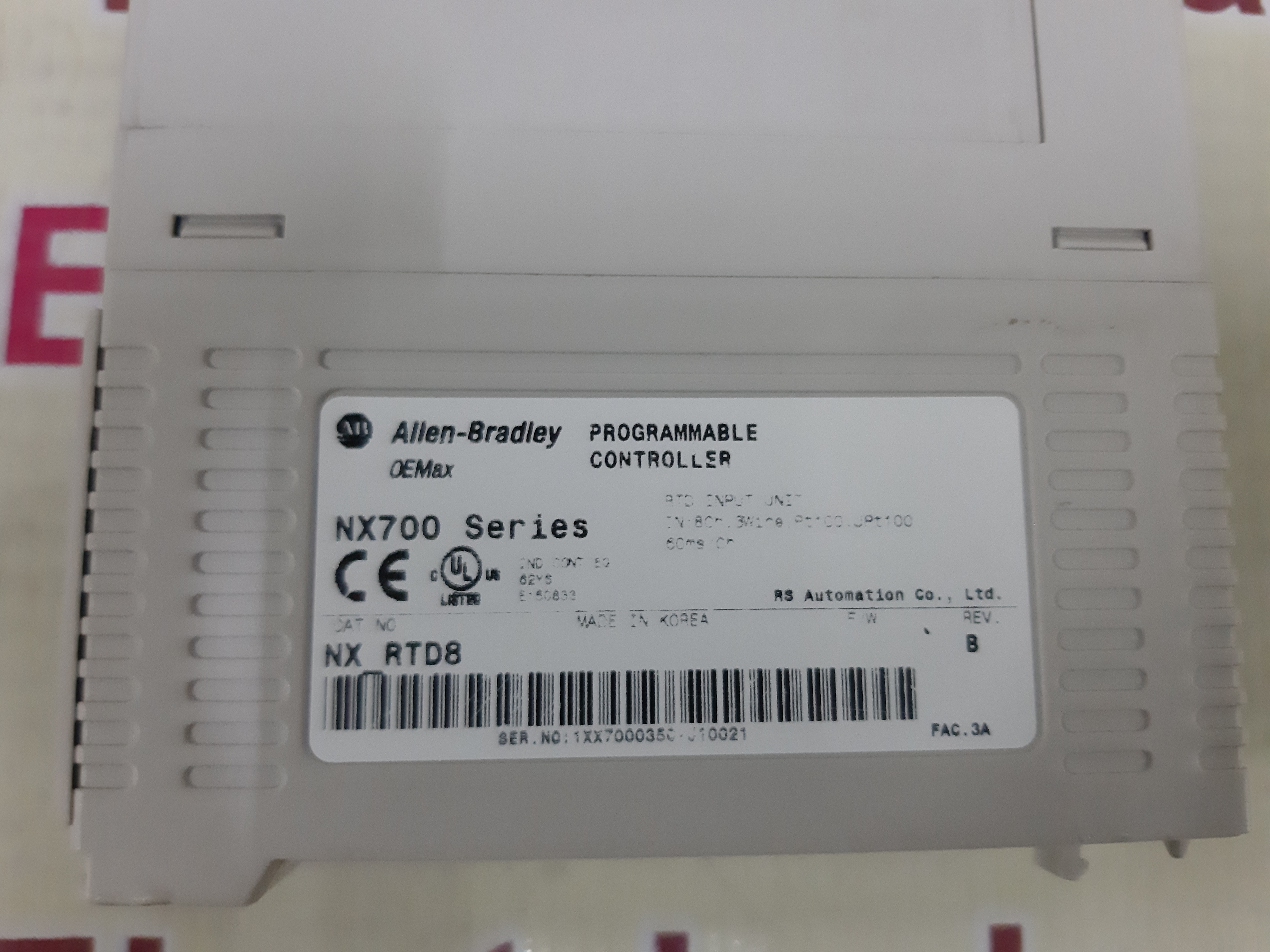 Module Allen Bradley - High-grade Industrial Plastic And Alloy, 118x35x87mm, Grey Matte, Multi-channel Din Rail Module, Ethernet/ip, Hot-swappable, <1ms Response Time