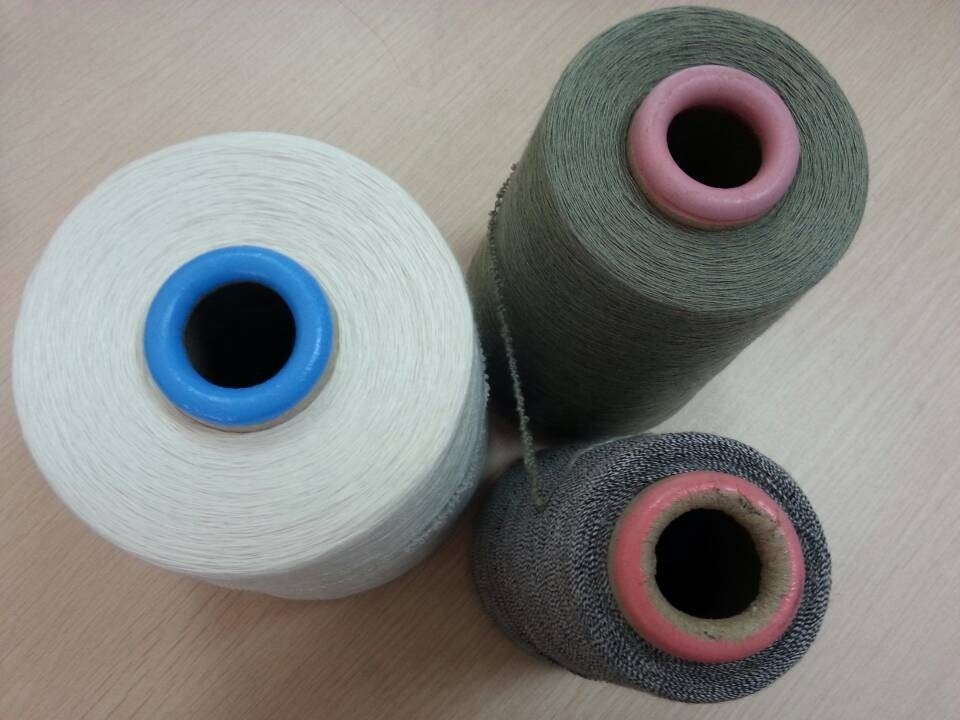 Core Spun Polyester Ab Spandex Yarn - 20d-150d, Black | Eco-friendly, High Tenacity, Anti-bacteria, Moisture-absorbent, Perfect For Knitting And Weaving