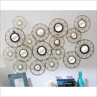 Iron And Glass Designer Metal Decorative Wall Hanging