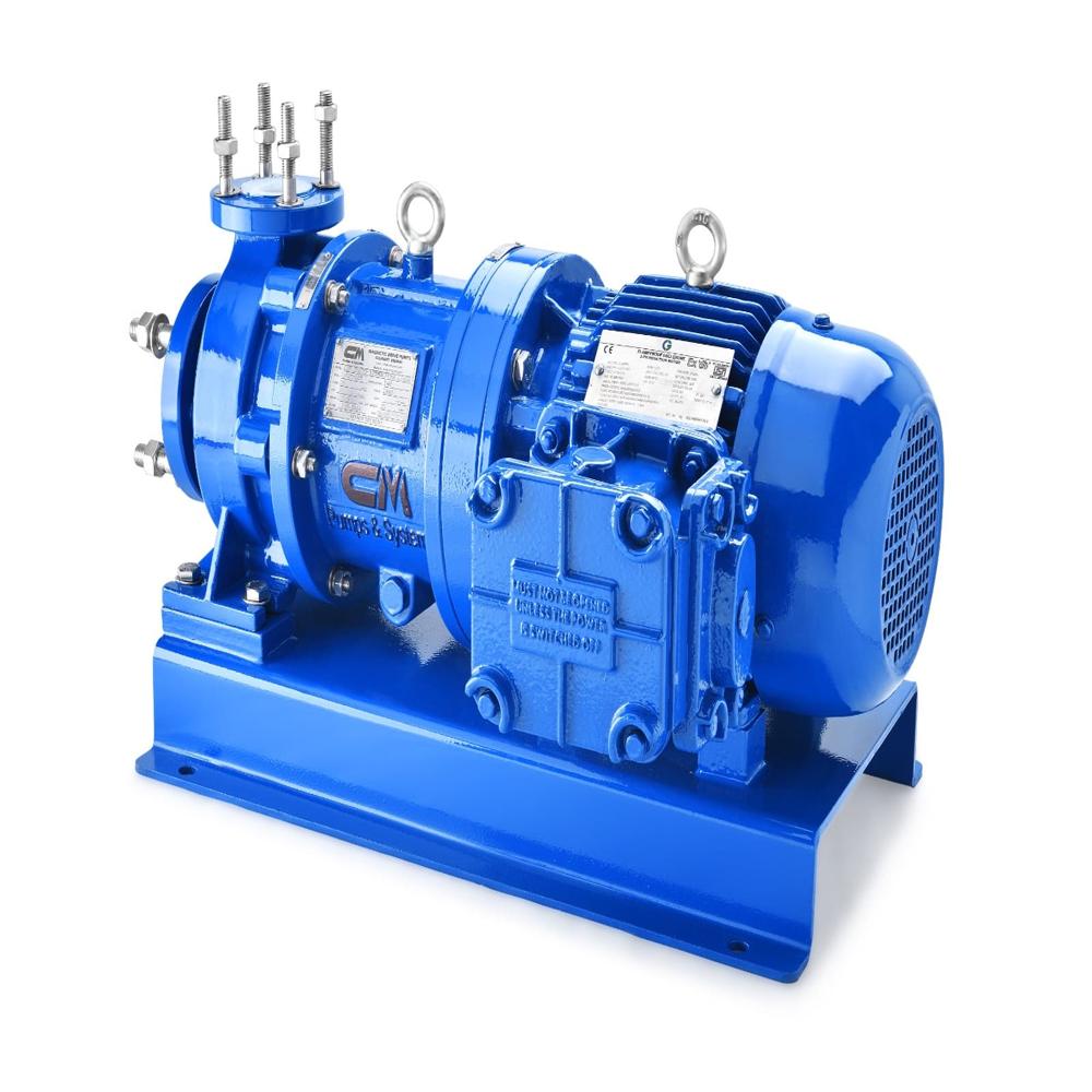 Pfa Lined Sealless Magnetic Drive Chemical Process Pump - Flow Rate: Max. 100M3/H