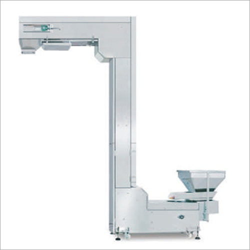 Z Type Bucket Elevator - Mild Steel, 25 ft Length, 30 t/h Capacity | Automatic Inclination for Efficient Grains Transport