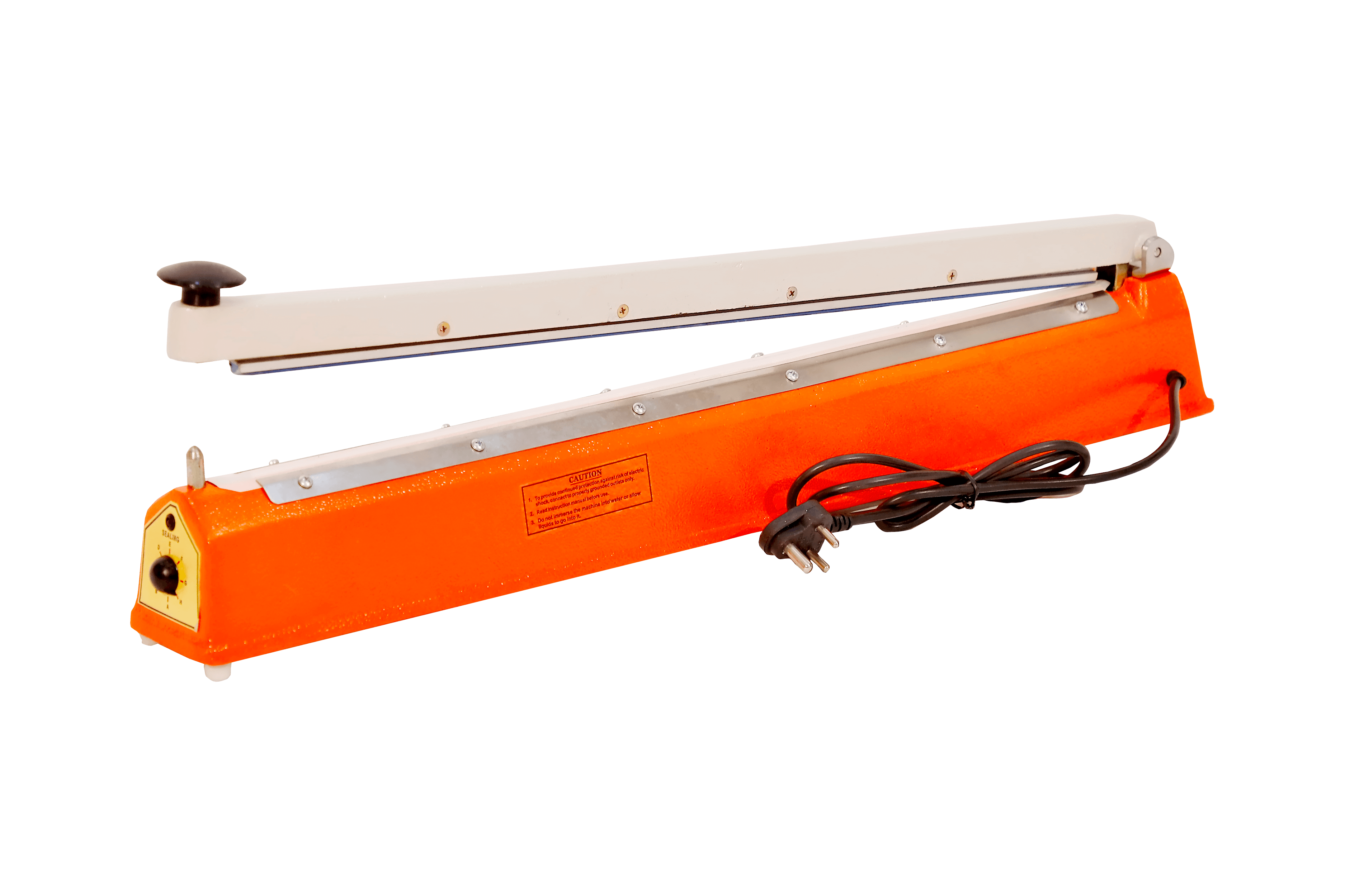 Hand Impulse Sealer Machine - Hand Sealer 500x530x900 Cm Orange | Manual Operation Sealing Length 600x1.6 Mm 240v Electric Impulse Technology