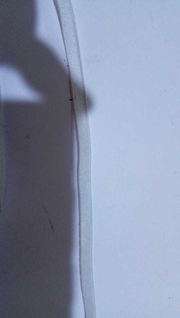 Mask Elastic - Polyester Yarn, Round Heat Resistant Rubber, White Color | 2-rubber, 3-rubber, 4-rubber With Lycra Elastic For Masks