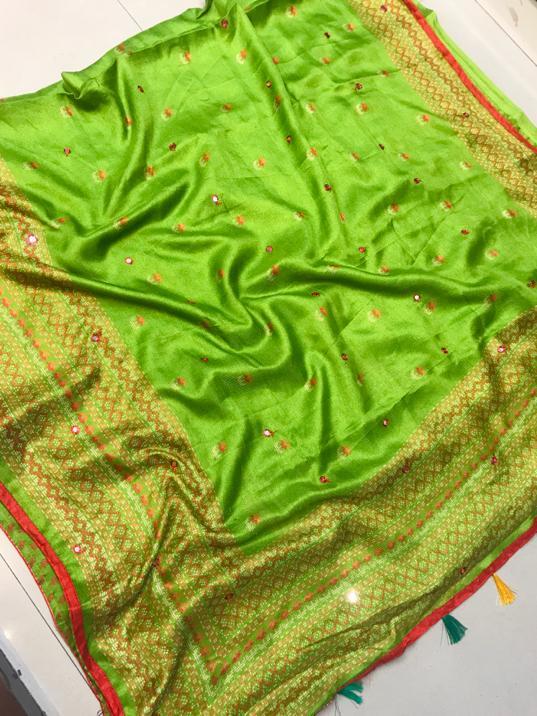 Georgette Digital Print Saree - 6.3 Meters With 0.8 Meter Blouse Piece | Multi Color, Silk Material, Suitable For All Seasons, Bollywood Style