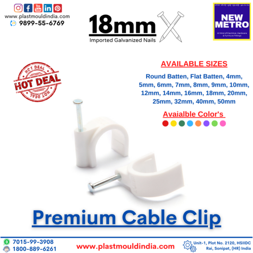 Plastic 18Mm Cable Clip