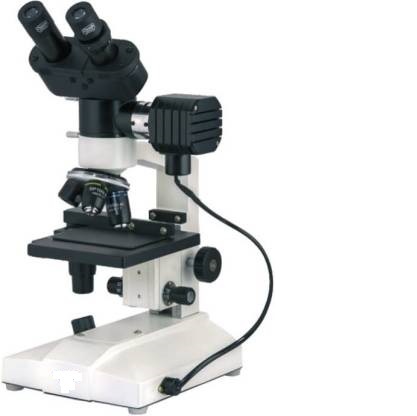 Metallurgical Microscope - 50x-450x Magnification, Epi-Illuminator with 6V 20W Halogen Lamp and 360° Rotatable Binocular Observation