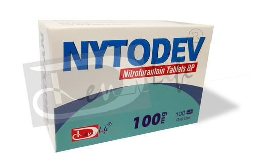 Nitrofurantoin Tablets BP - 100mg Strength, Uncoated Antibacterial Tablets for Urinary Tract Infections Treatment and Prophylaxis, 100 Tablets Packaging