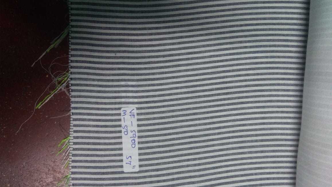 Yarn Dyed Stripe Fabric Length: 100 Meter (M)