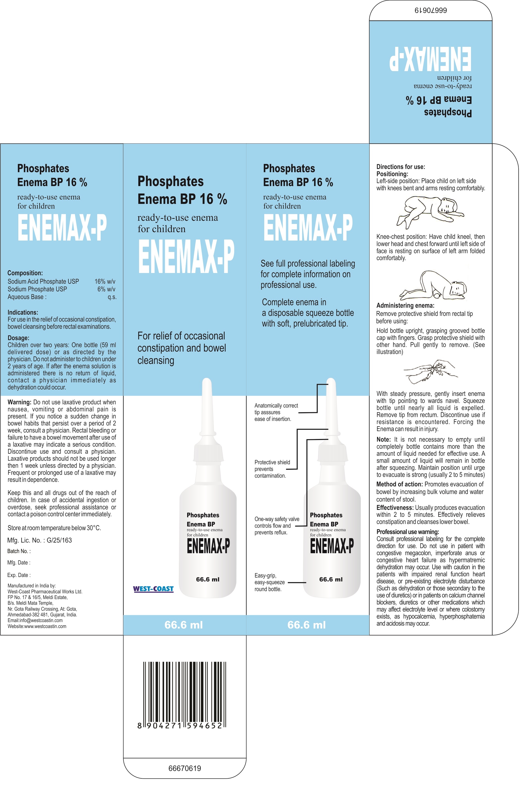 Phosphates Enema Bp 16% Shelf Life: -