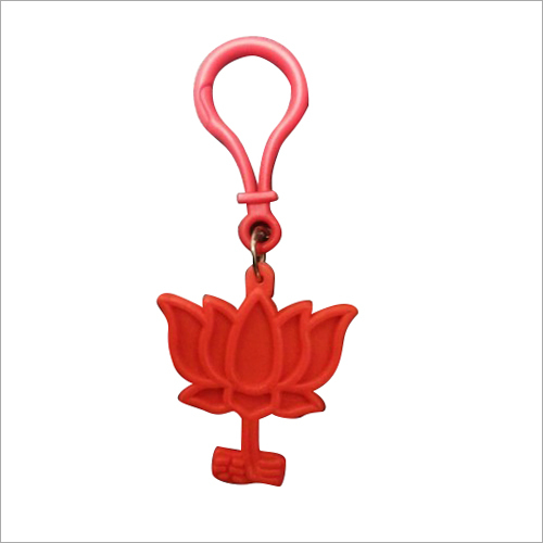 Plastic Lotus Keychain