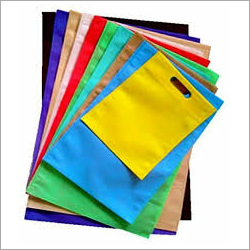 Colorful D Cut Non Woven Bag - Non Woven, 9x12 Inches | Light Weight, Plain Pattern, Convenient Shopping Solution