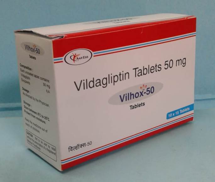 Vilhox-50 (Vildagliptin 50mg Tablets) - Drug Type: General Medicines
