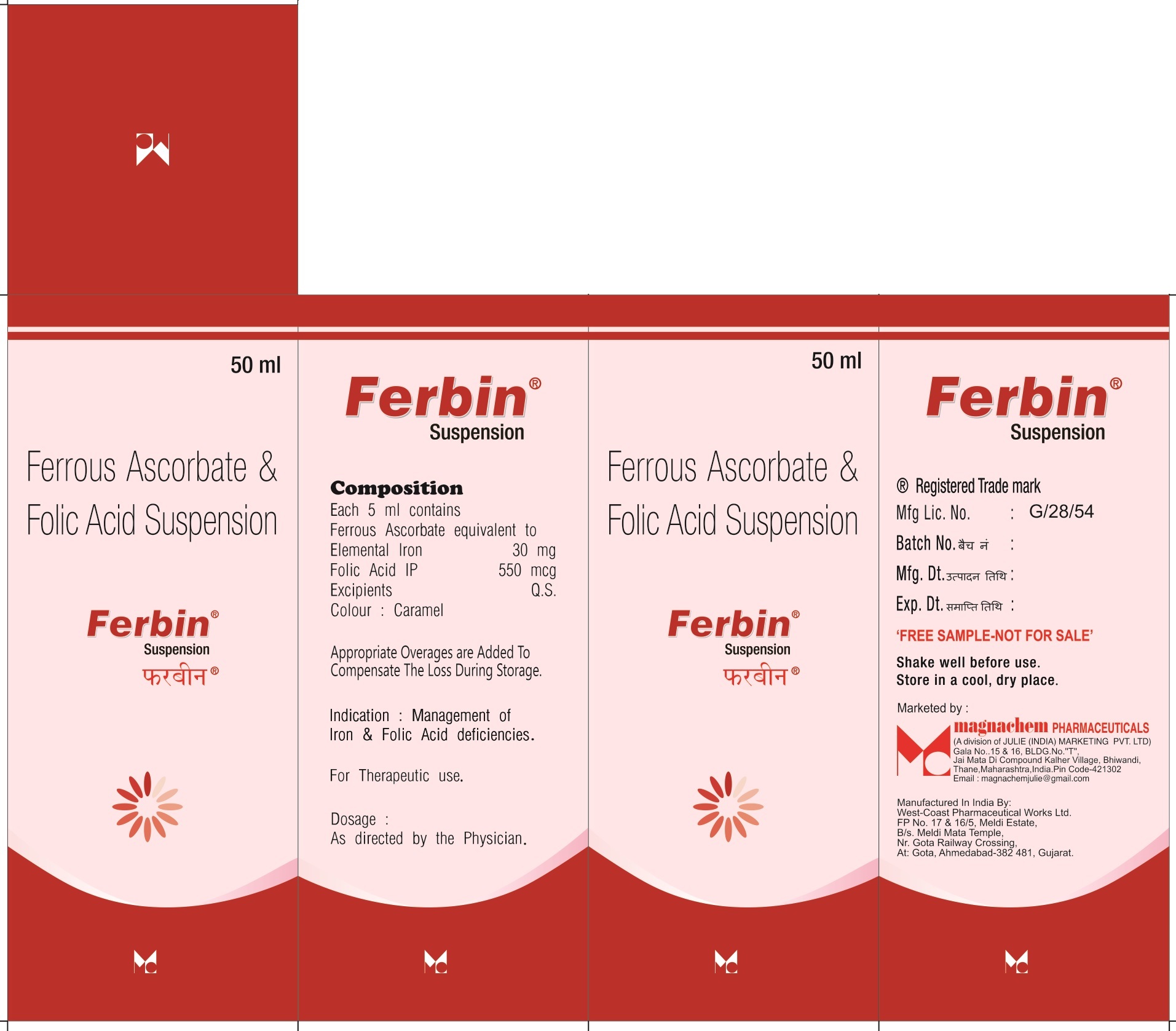Ferrous Ascorbate & Folic Acid Suspension
