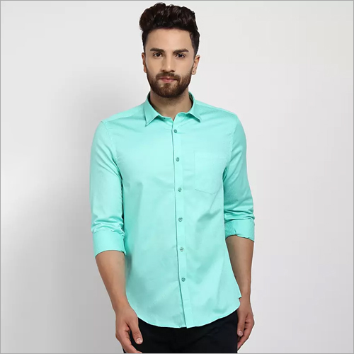 No Fade Cape Canary Green Formal Shirt