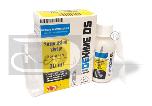 Cefixime Oral Suspension USP - 100 mg Per 5 mL Reconstituted Dose | Quinoline Yellow Color, Effective Against Susceptible Infections