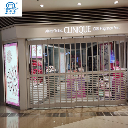 पारदर्शी क्रिस्टल पॉली कार्बोनेट फोल्डिंग डोर