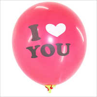 Printed Wedding Balloon - Color: Red