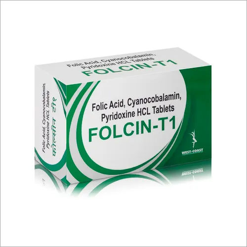 Folic Acid, Cyanocobalamin, Pyridoxine Hcl Tablets Shelf Life: - Week