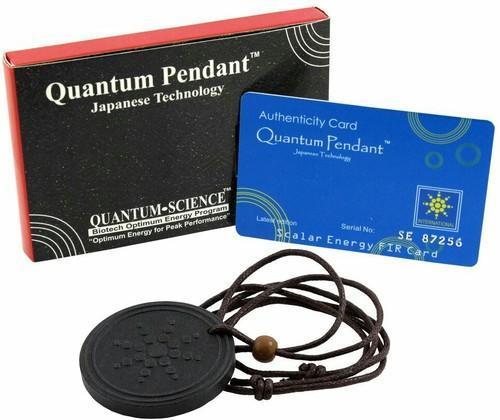 Quantum Pendant - Lava Stone, 2-2.5" Diameter, Black | Metabolism Booster, Pain Relief, Anti-fatigue Solutions