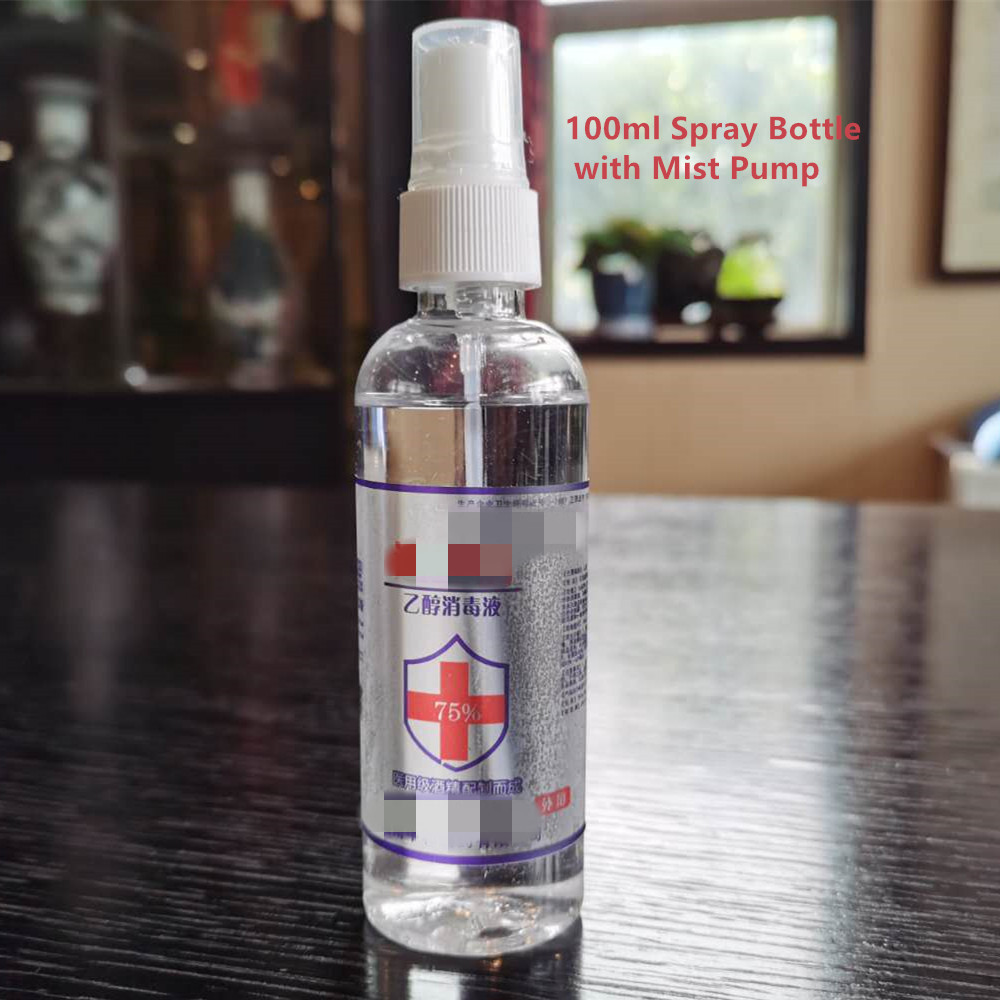 50ml 100ml Empty Clear Spray Bottle For Hand Sanitizer Washing Disinfectant Liquid Dimension(l*w*h): Diameter 39*145mm Nanometer (Nm)