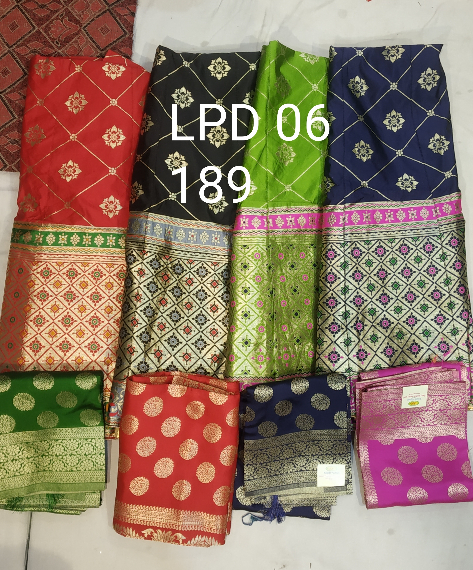 Banarasi Lehenga - Banarasi Silk, Free Size, Black Color - Zari Embroidery, Handloom Work, Wedding Style