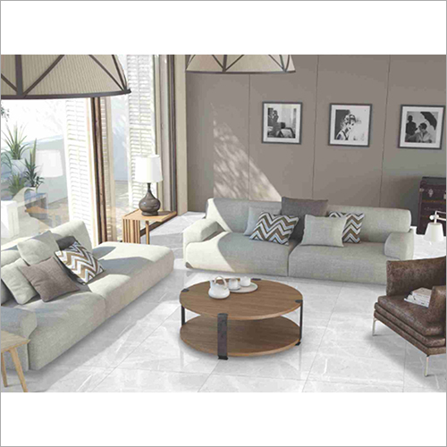 Non-Slip White Glazed Porcelain Floor Tiles