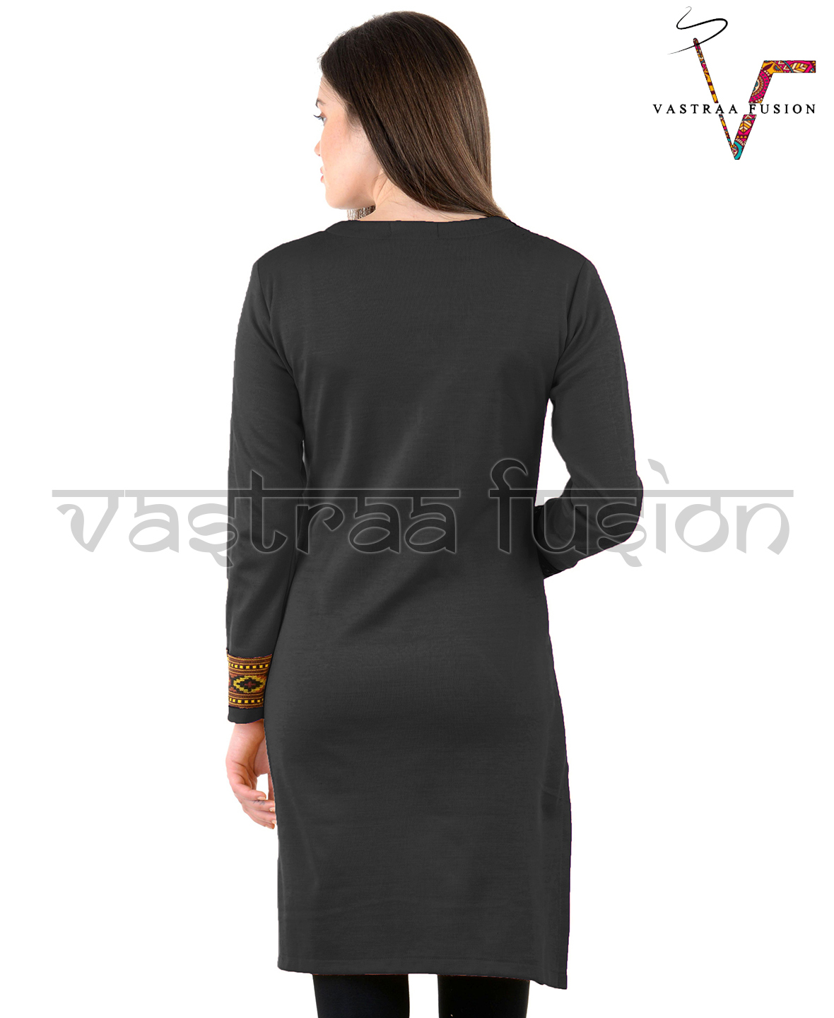 Ladies Woolen Kurti - Cotton Blended Jute, Regular Fit In 25 Colors | Customized Sizes 36-50 Inches, Suitable For Casual And Festive Occasions