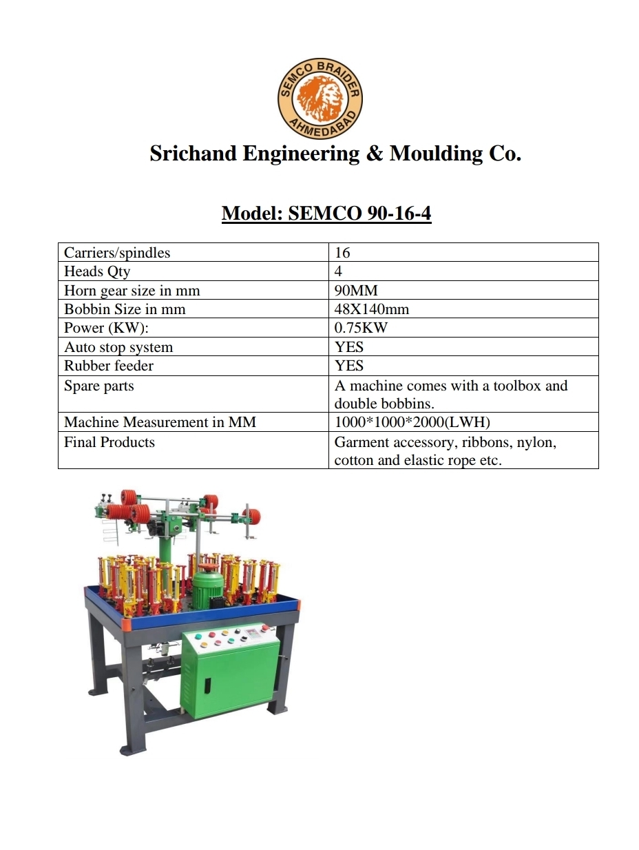 High Speed Braiding Machine Industrial