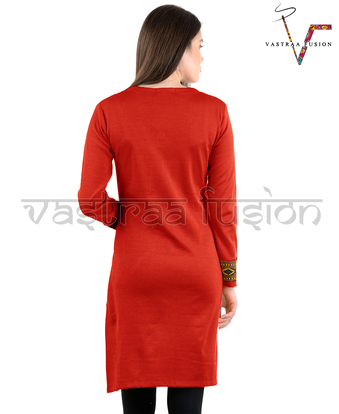Woolen Kurtis - Woolen Material, 42 Inches Long, All Colors Available | Washable, Traditional Style, Long Sleeve, Ideal For Casual And Festive Occasions