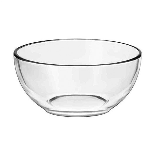 Plain Transparent Glass Bowl