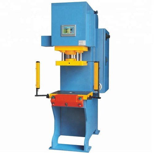 Hydraulic Slipper Making Machine - Mild Steel, Blue | High Performance, Industrial Use, Hydraulic Drive