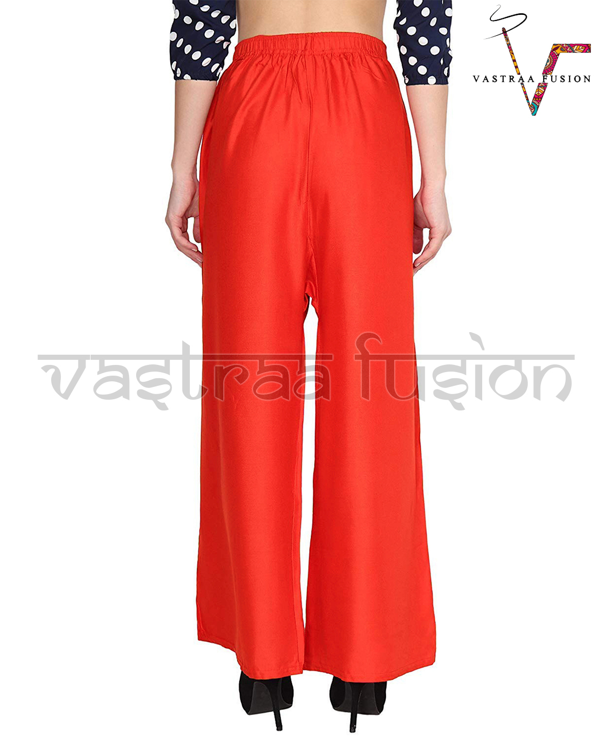 Ladies Bottom Rayon Palazzo With Medium Flairs - Rayon, 38 Inches Length, Multi Color, Plain Pattern | Regular Fit For Casual And Festive Occasions