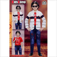 Washable Boys Jacket With Jeans Set