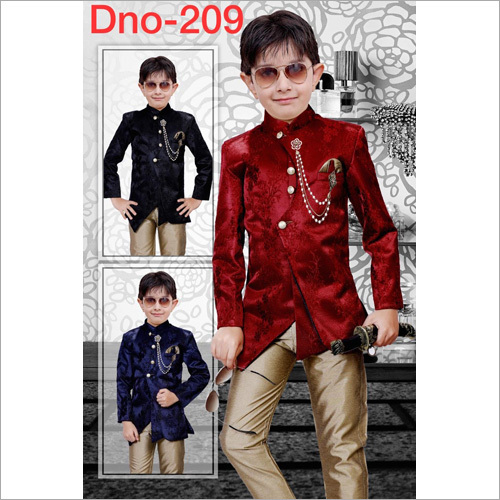 Boys Jaipuri Indo Western Set - Cotton Blend, Sizes M To Xxl, Mandarain Collar, Full Sleeves | Breathable, Washable, Stylish Design With Eye-catchy Look