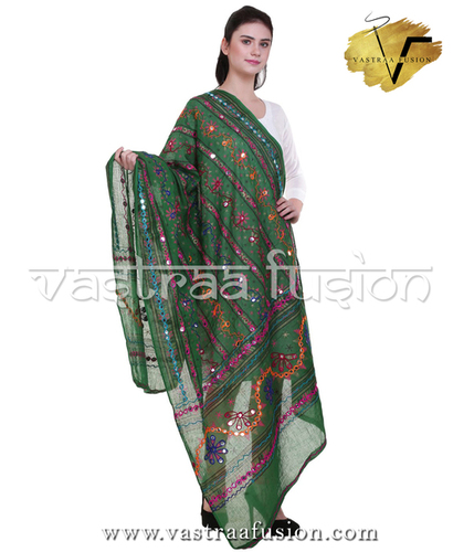 Traditional Aari Work Line Dupatta