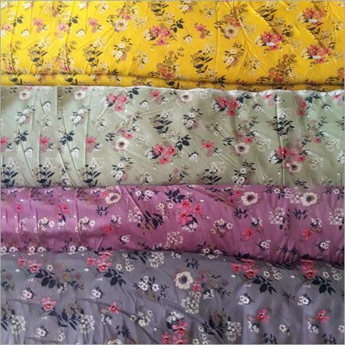 Cotton Textile Fabric - 100% Pure Cotton, Available in Purple, Blue, Beige, Yellow | Soft, Skin-Friendly Texture, Robust Floral Prints, All-Season Wear